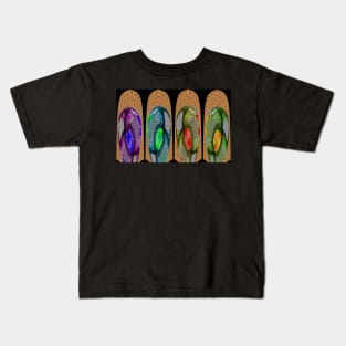 Abstract Digital Paddles Kids T-Shirt